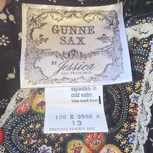 Gunne Sax Multicolor Paisley Dress